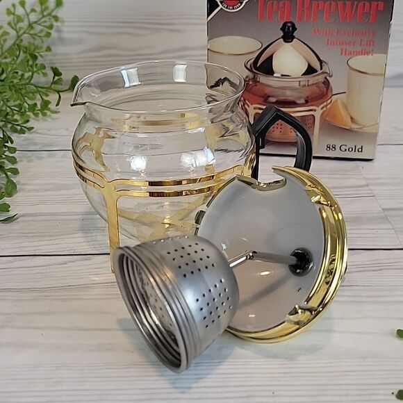 Norpro 2 cup tea brewer with infuser lift handle. Like new - Picture 2 of 7